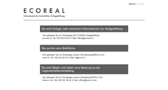Desktop Screenshot of ecoreal.ch