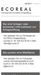 Mobile Screenshot of ecoreal.ch